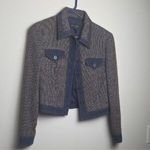 Escada Brown and Blue Jacket and skirt